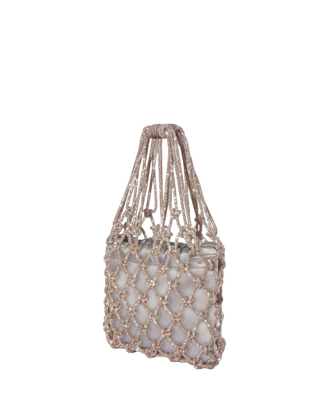 Satin Mesh Bag - Golden