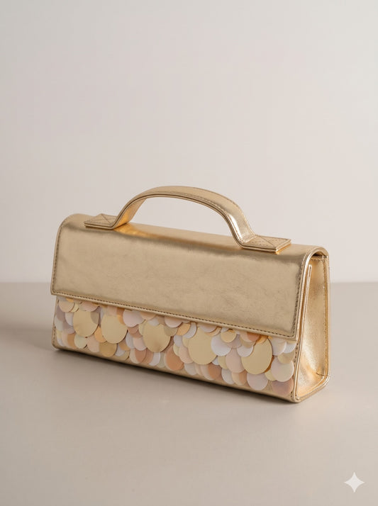 THE LONG ISLAND CLUTCH- Golden