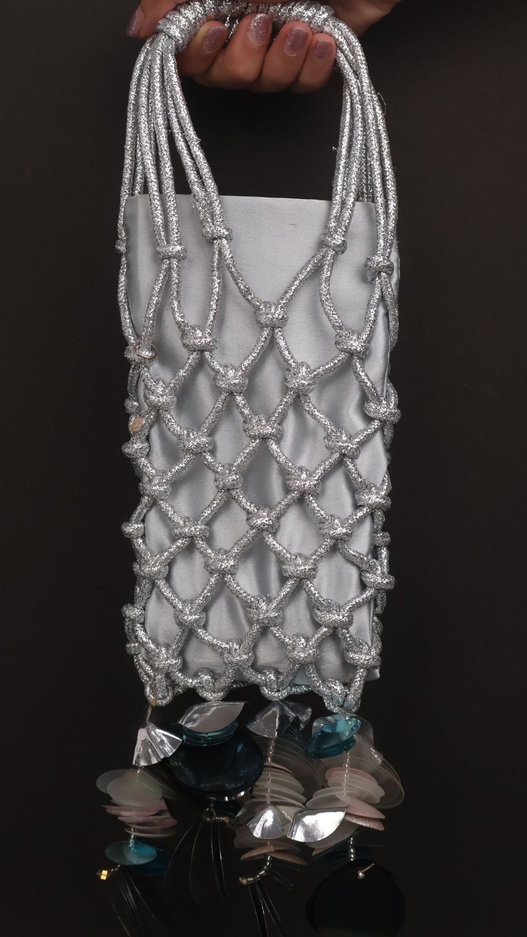 Aqua Prism Phone Bag - Ice Blue