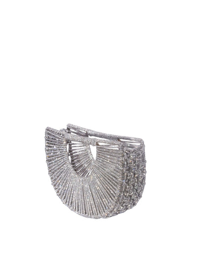 Daisy Jewel Bag – Silver