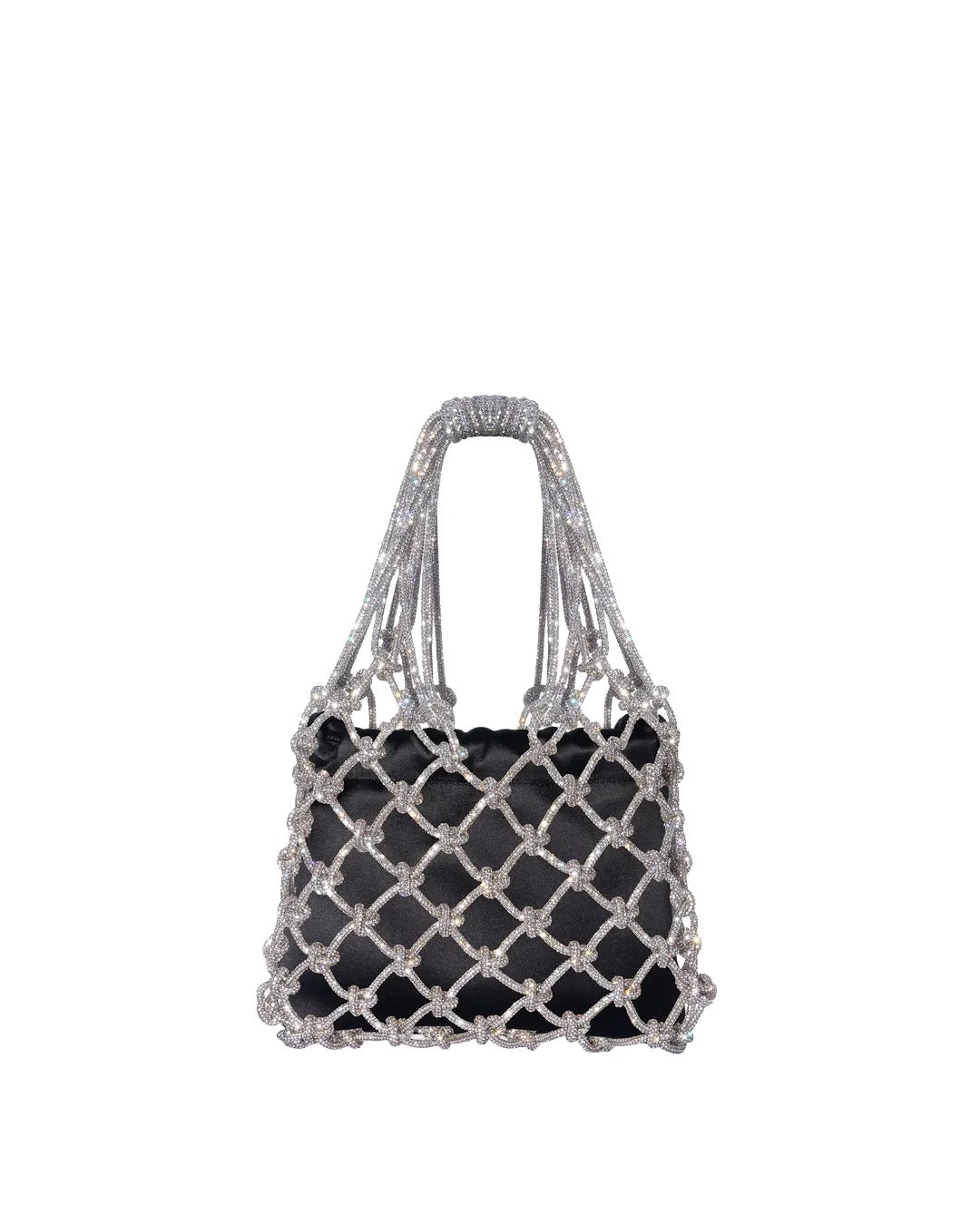 Satin Mesh Bag - Black