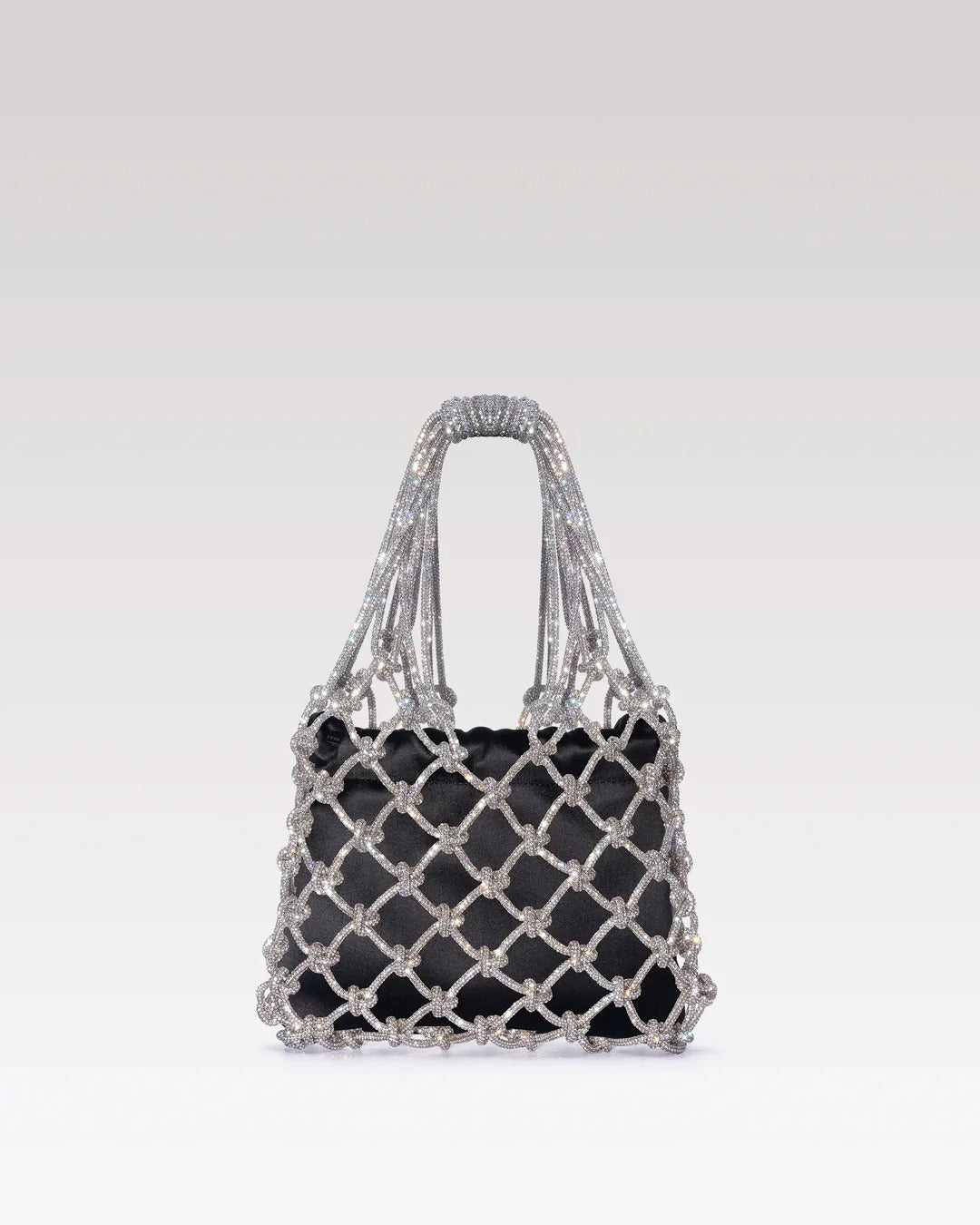 Satin Mesh Bag - Black