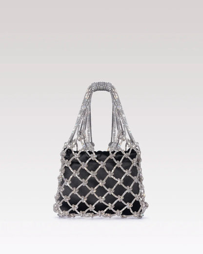 Satin Mesh Bag - Black