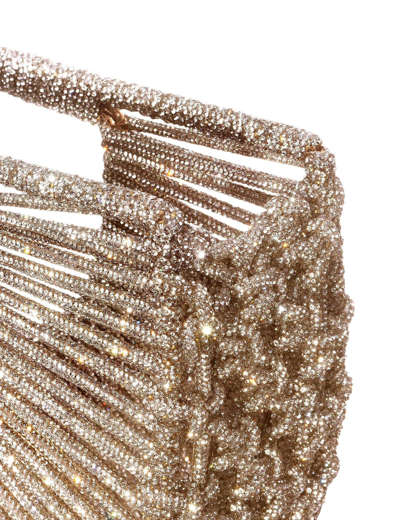 Daisy Jewel Bag- Champagne Gold