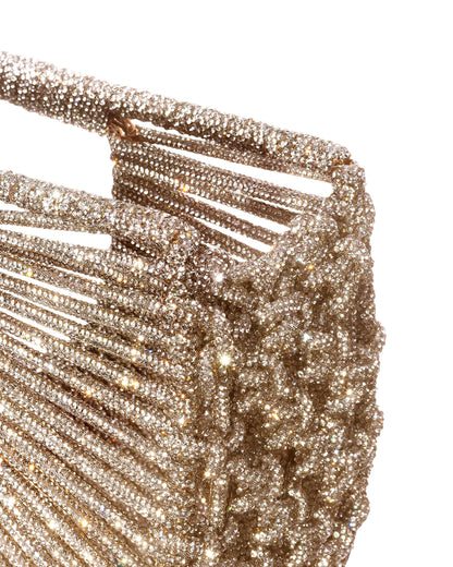 Daisy Jewel Bag- Champagne Gold