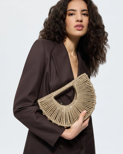 Daisy Jewel Bag- Champagne Gold