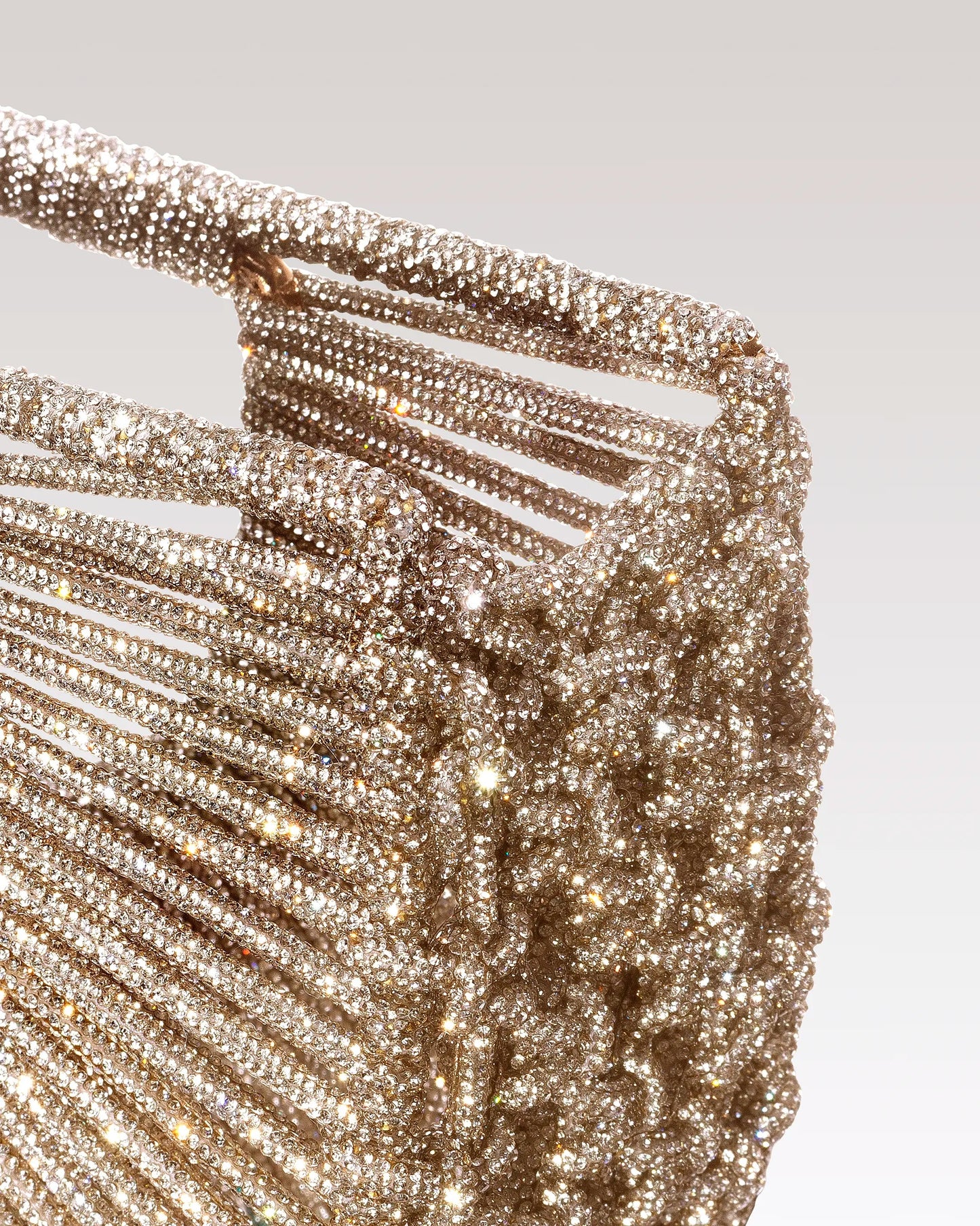 Daisy Jewel Bag- Champagne Gold