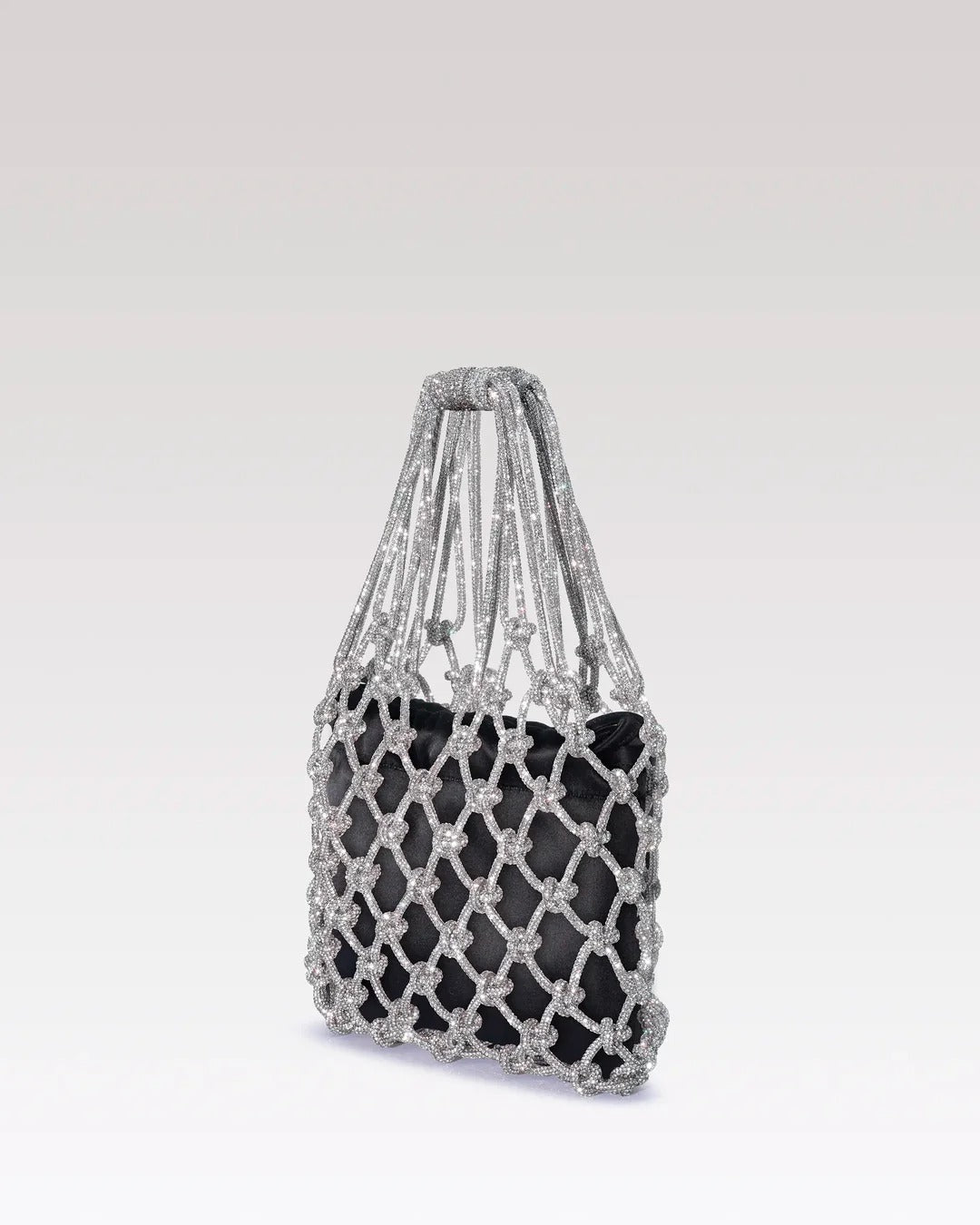 Satin Mesh Bag - Black