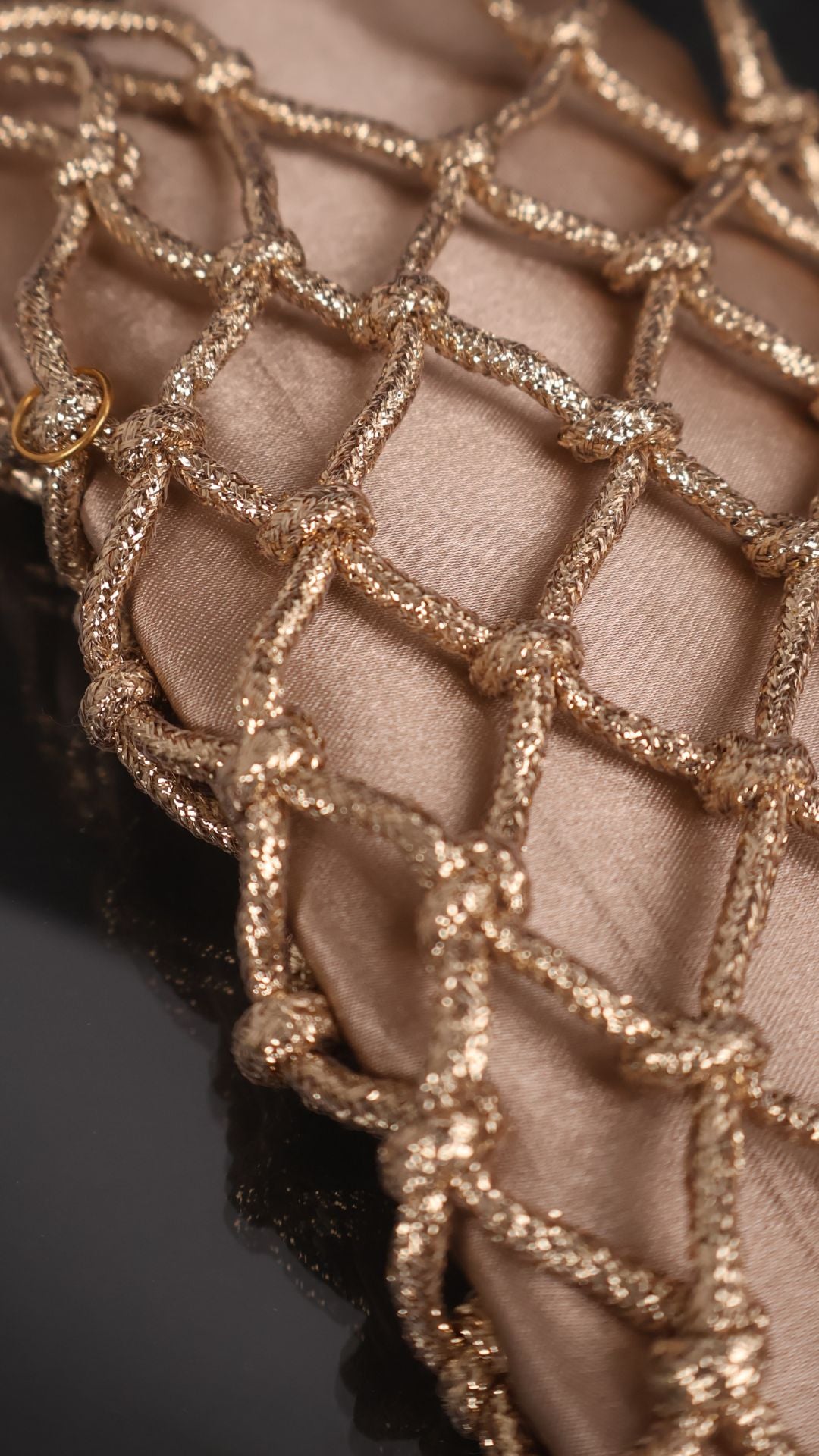 Gilded Prism Phone Bag - Gold