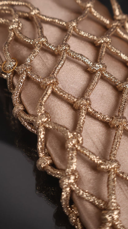 Gilded Prism Phone Bag - Gold