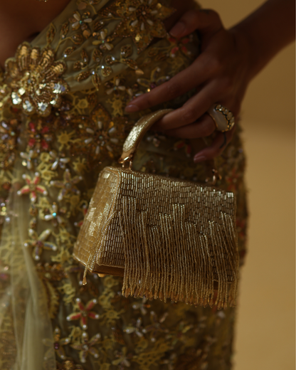 Golden Fringe Mini Bag
