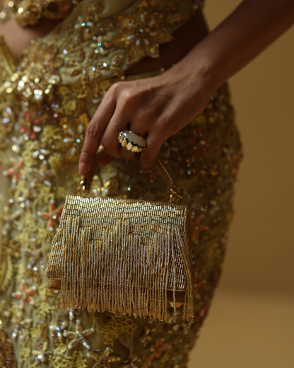 Golden Fringe Mini Bag