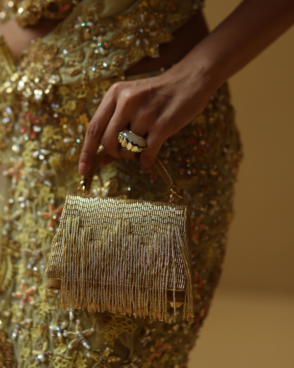 Golden Fringe Mini Bag