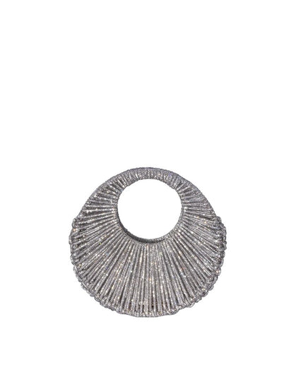Sara Jewel Mini Bag – Silver-Medium