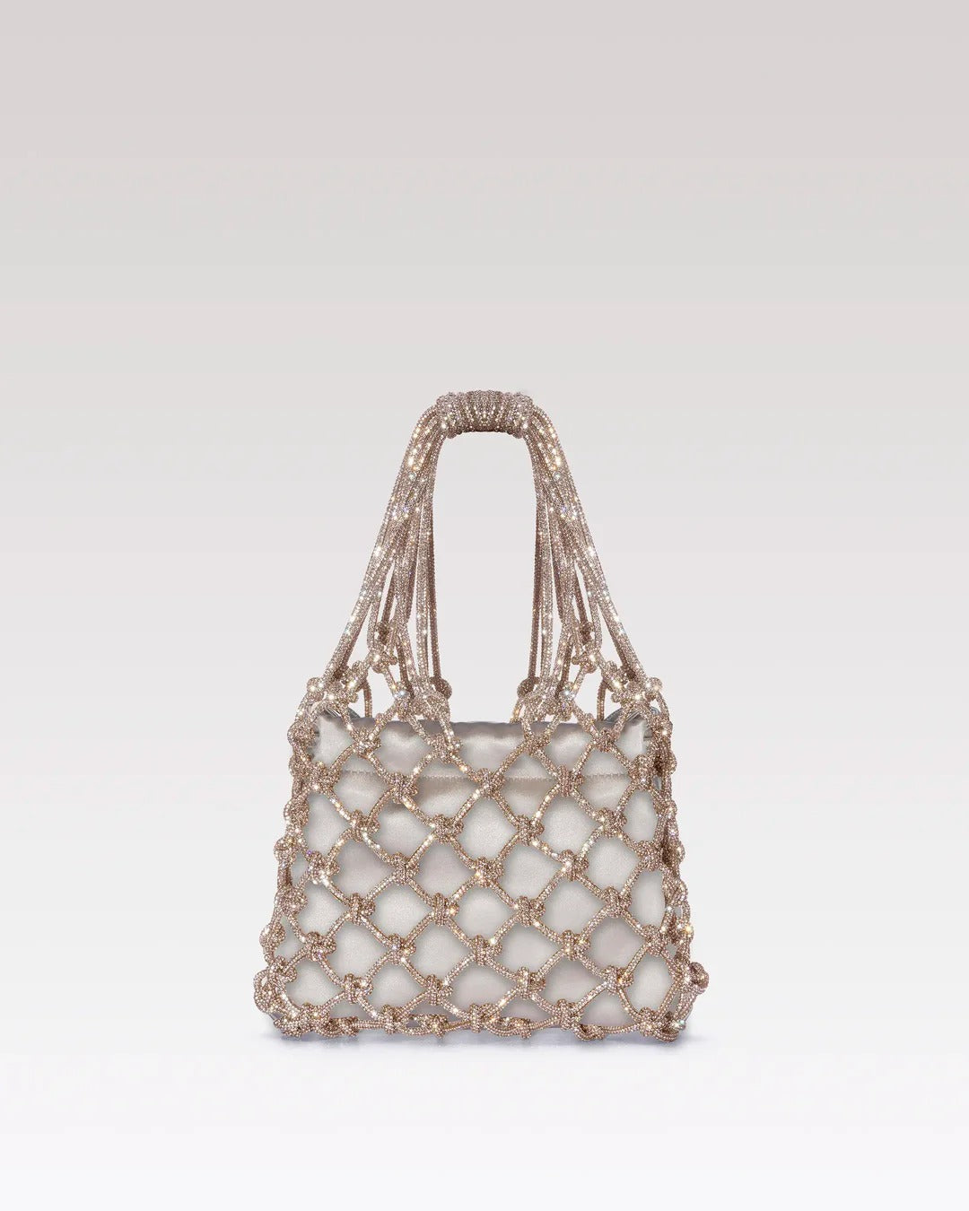 Satin Mesh Bag - Golden