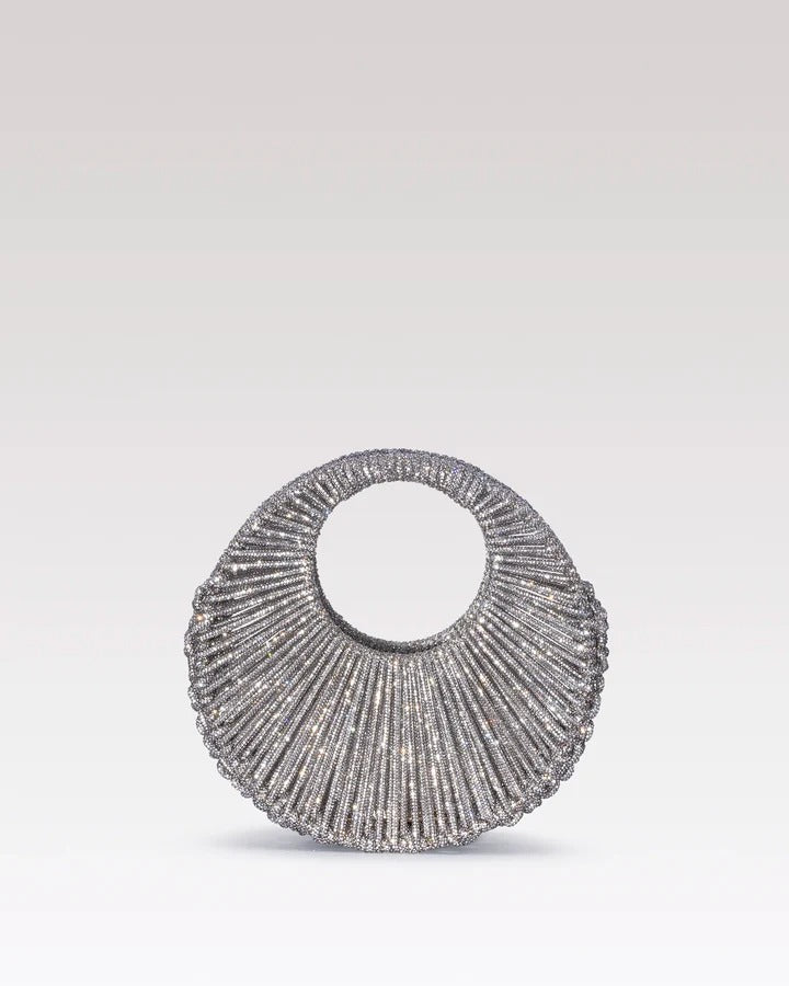 Sara Jewel Mini Bag – Silver-Medium