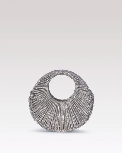 Sara Jewel Mini Bag – Silver-Medium
