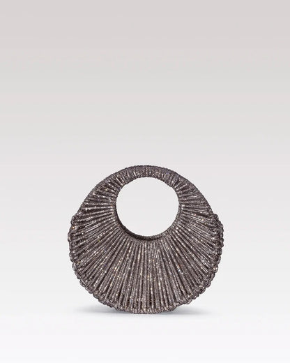 Sara Jewel Mini Bag – Grey-Medium