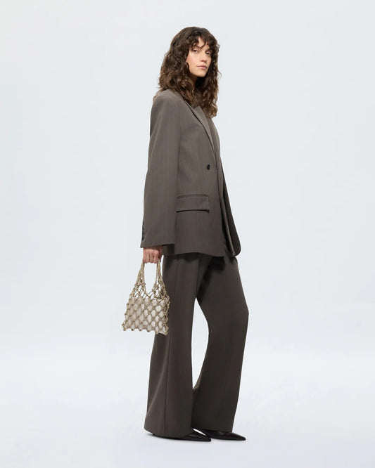 Satin Mesh Bag - Golden