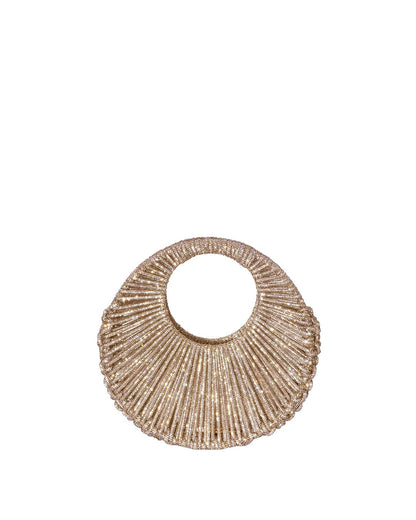 Sara Jewel Mini Bag – Champagne Gold-Medium