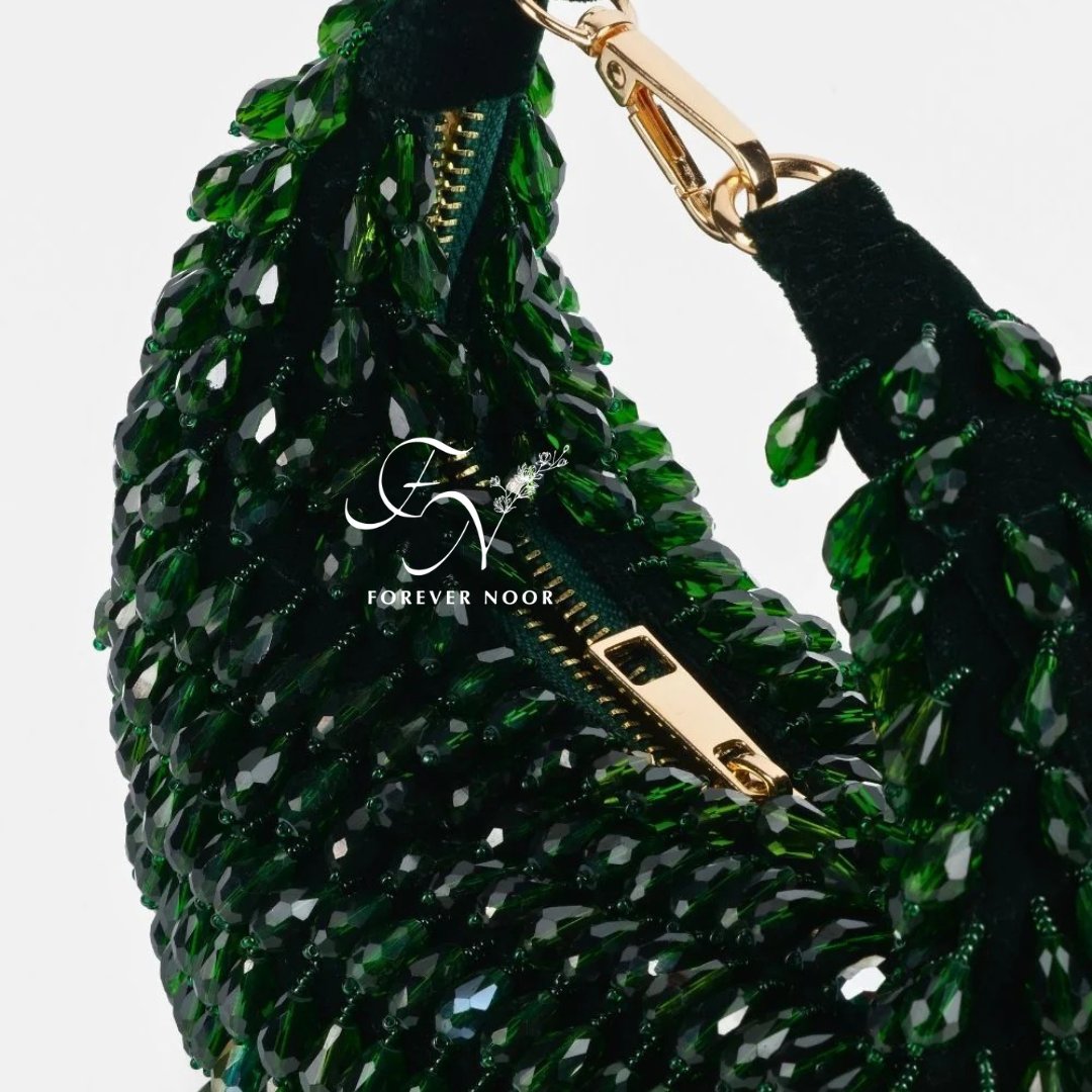 Neehar Spotted in our Nano Crystal Boat Bag (Green)
