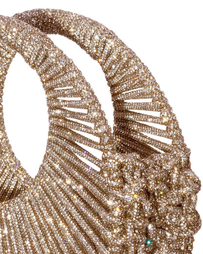 Sara Jewel Mini Bag – Champagne Gold-Medium