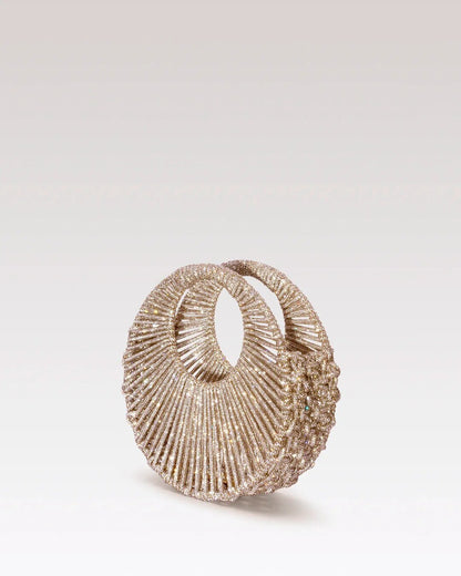 Sara Jewel Mini Bag – Champagne Gold-Medium