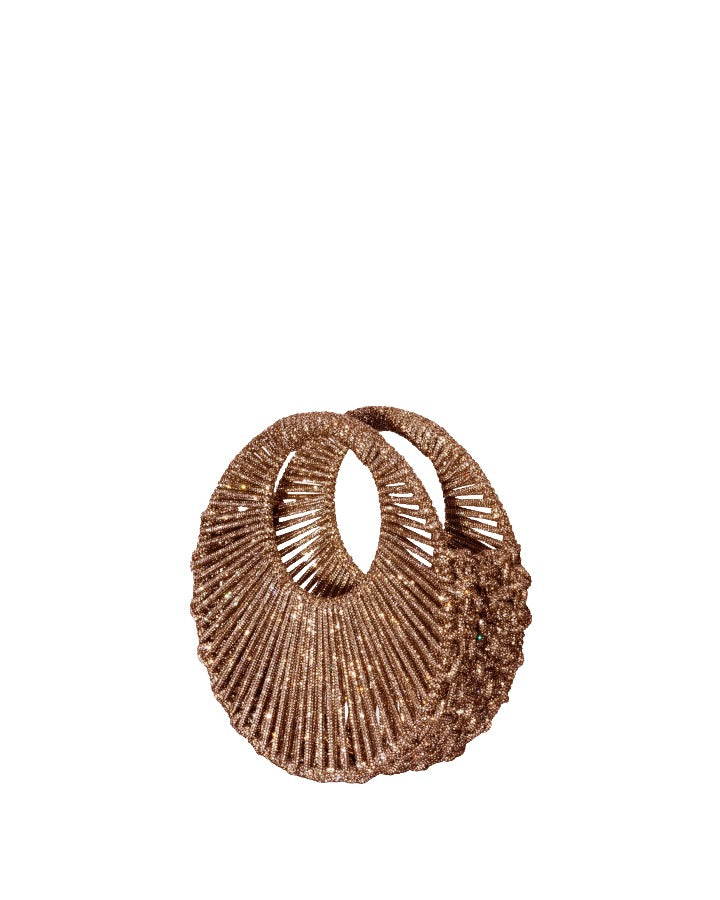 Sara Jewel Mini Bag – Copper Gold-Medium