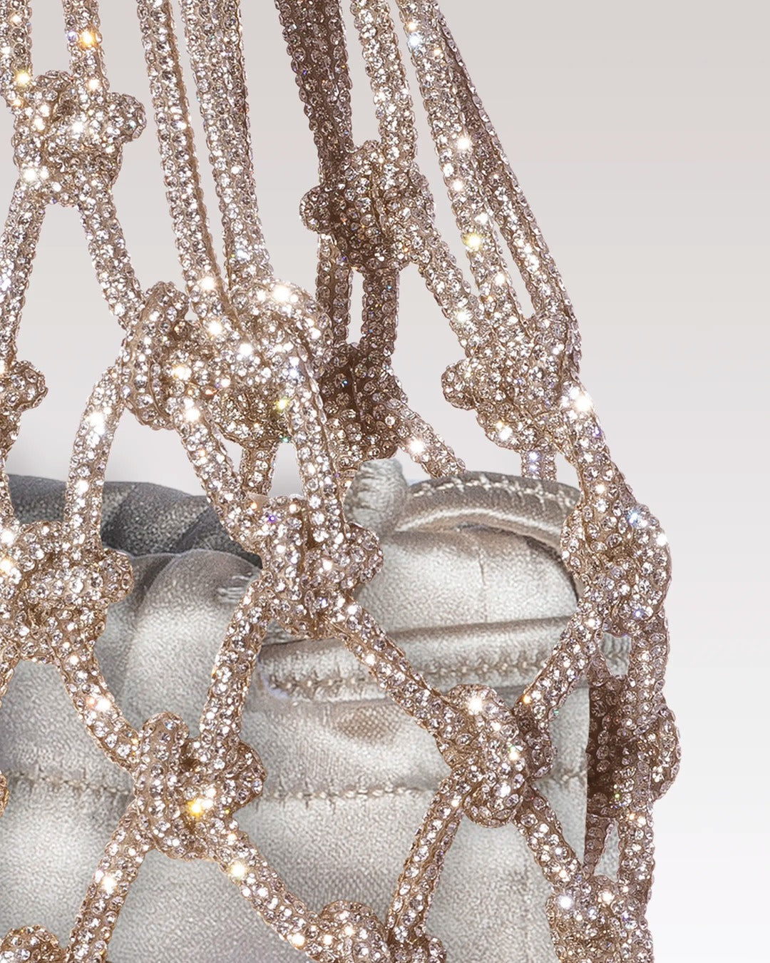 Satin Mesh Bag - Golden
