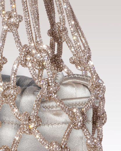 Satin Mesh Bag - Golden