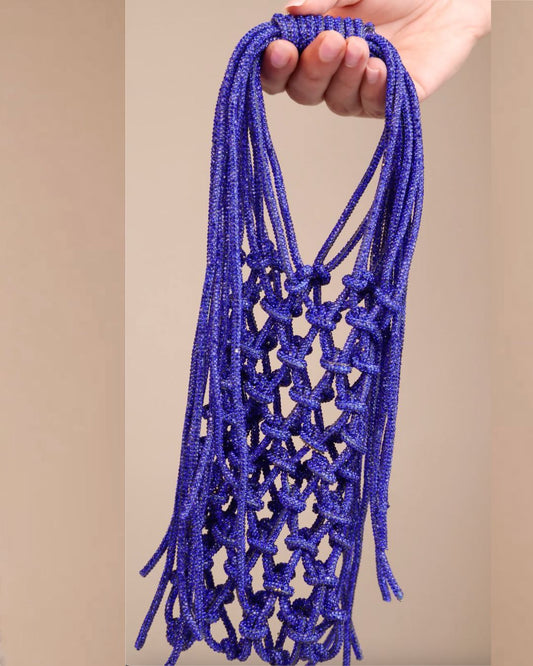 Phone Bag- Blue Rhinestone