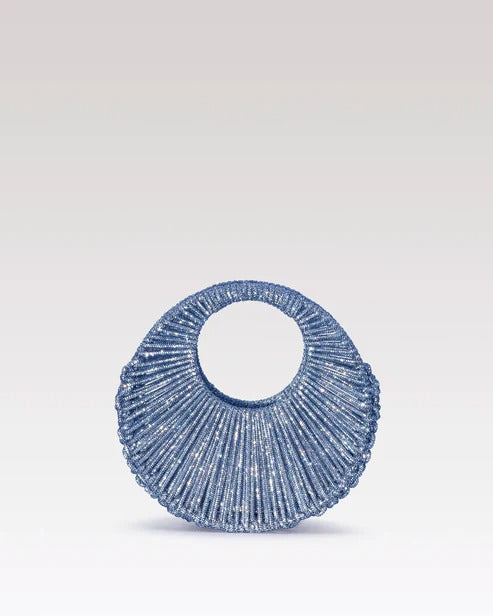 Sara Jewel Mini Bag – Ice Blue-Medium