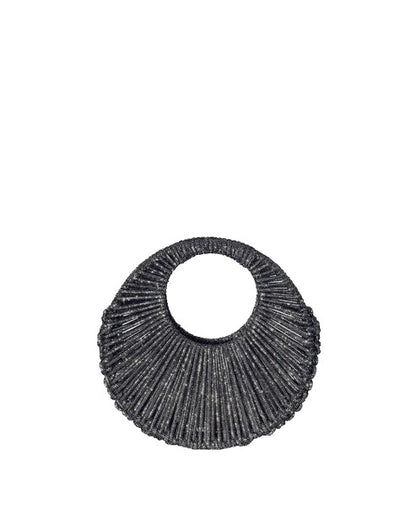 Sara Jewel Mini Bag – Ash Grey Black-Medium