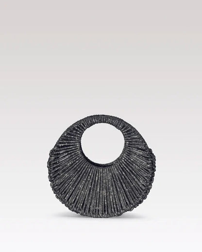 Sara Jewel Mini Bag – Ash Grey Black-Medium