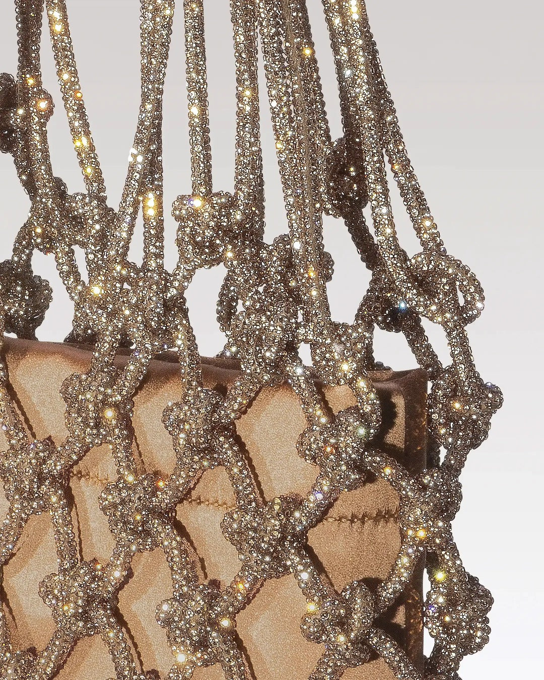 Satin Mesh Bag - Copper