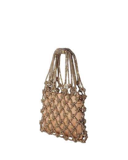 Satin Mesh Bag - Copper