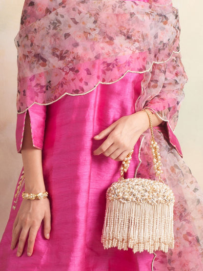 Zuri Oval Clutch - With Tassels