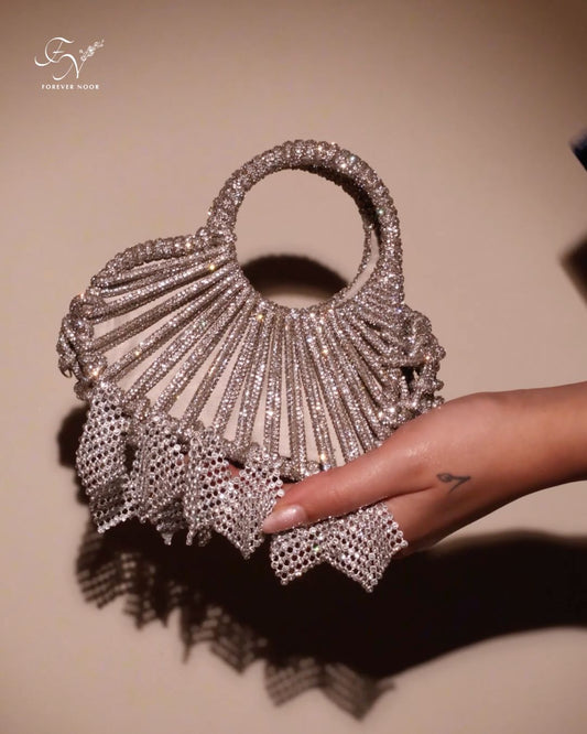 Lumi Knot Mini Bag-Silver