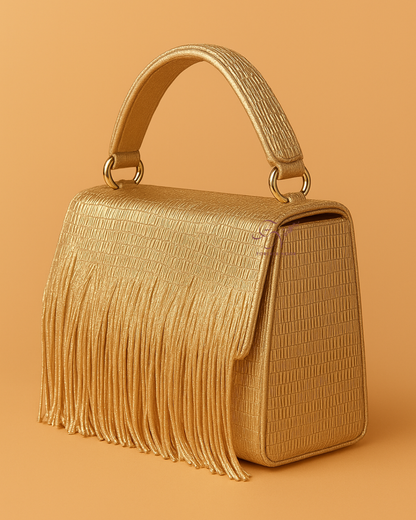 Golden Fringe Mini Bag