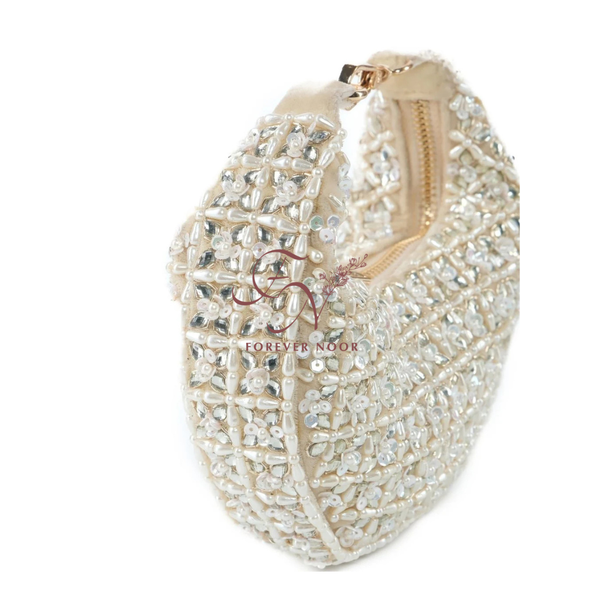 Beige Suede Handbag