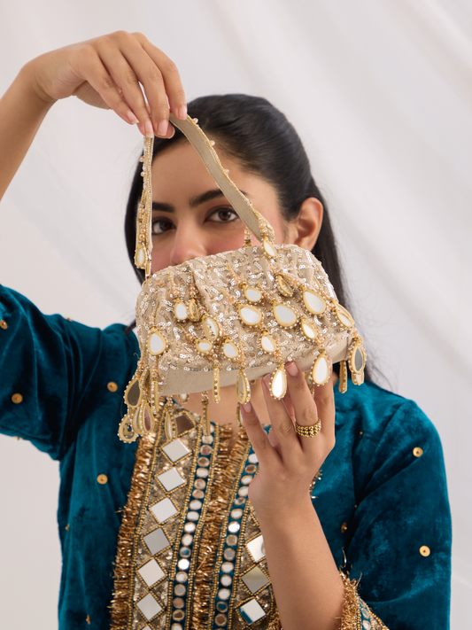 Raya Bag- Light Gold