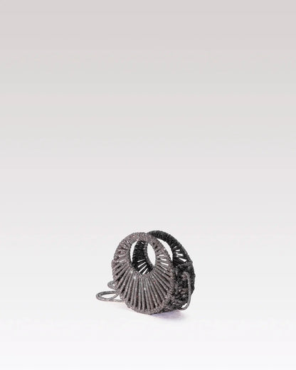 Sara Jewel Mini Bag – Grey-Mini