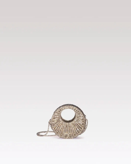 Sara Jewel Mini Bag – Champagne Gold-Mini