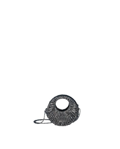 Sara Jewel Mini Bag – Ash Grey Black-Mini