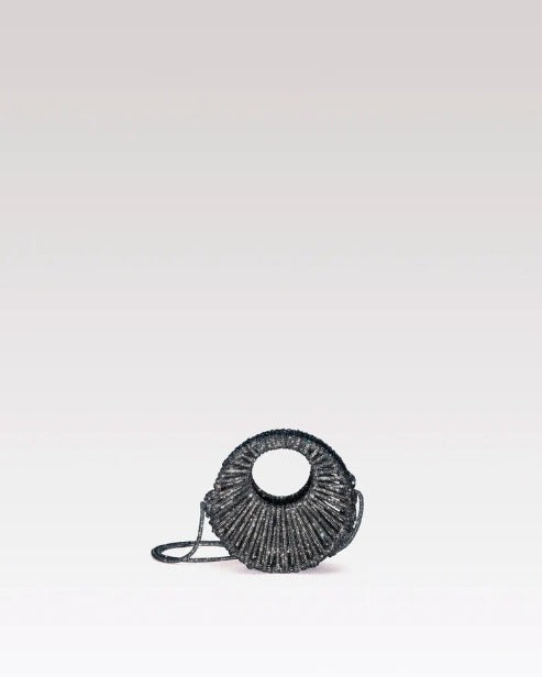 Sara Jewel Mini Bag – Ash Grey Black-Mini