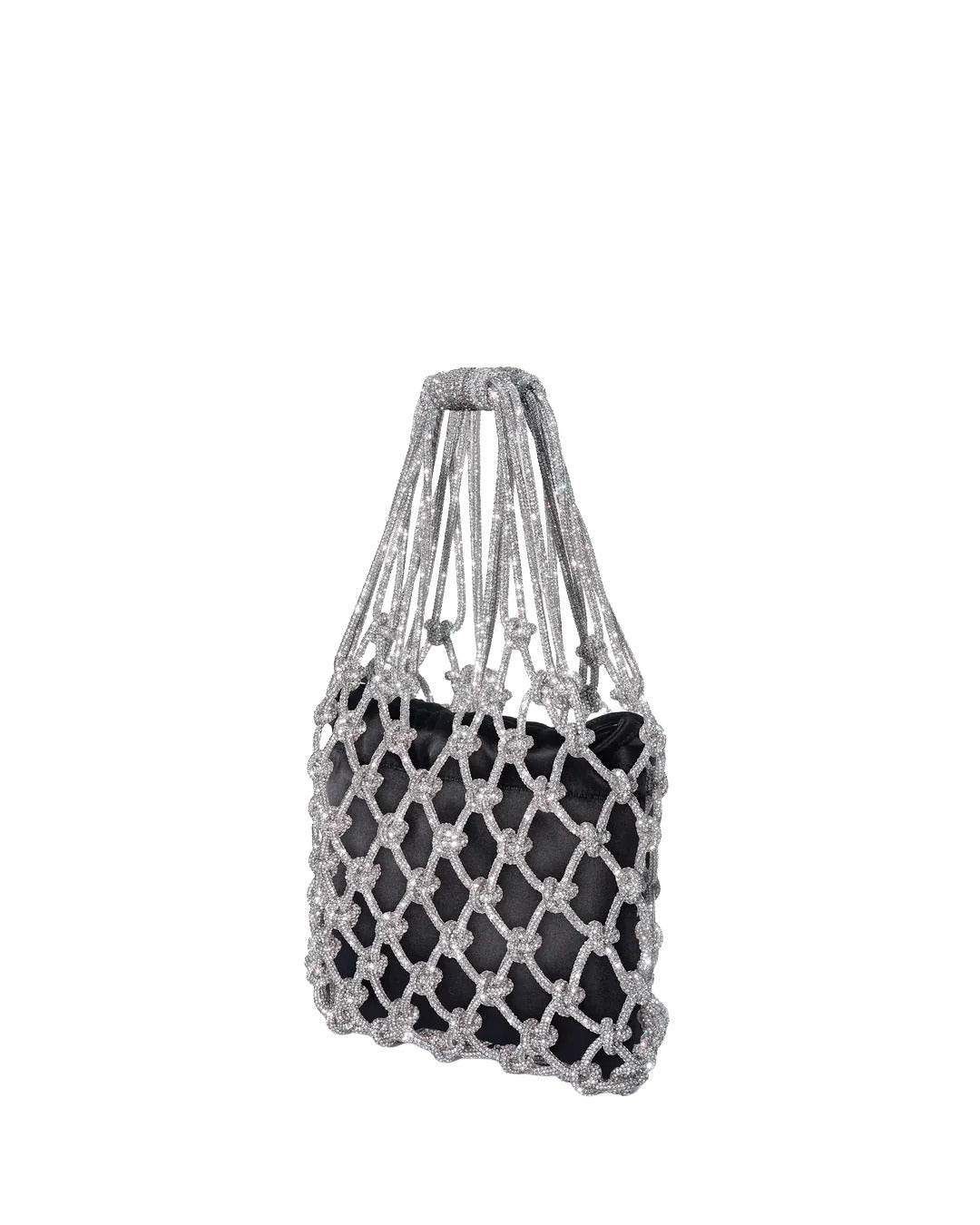 Satin Mesh Bag - Black