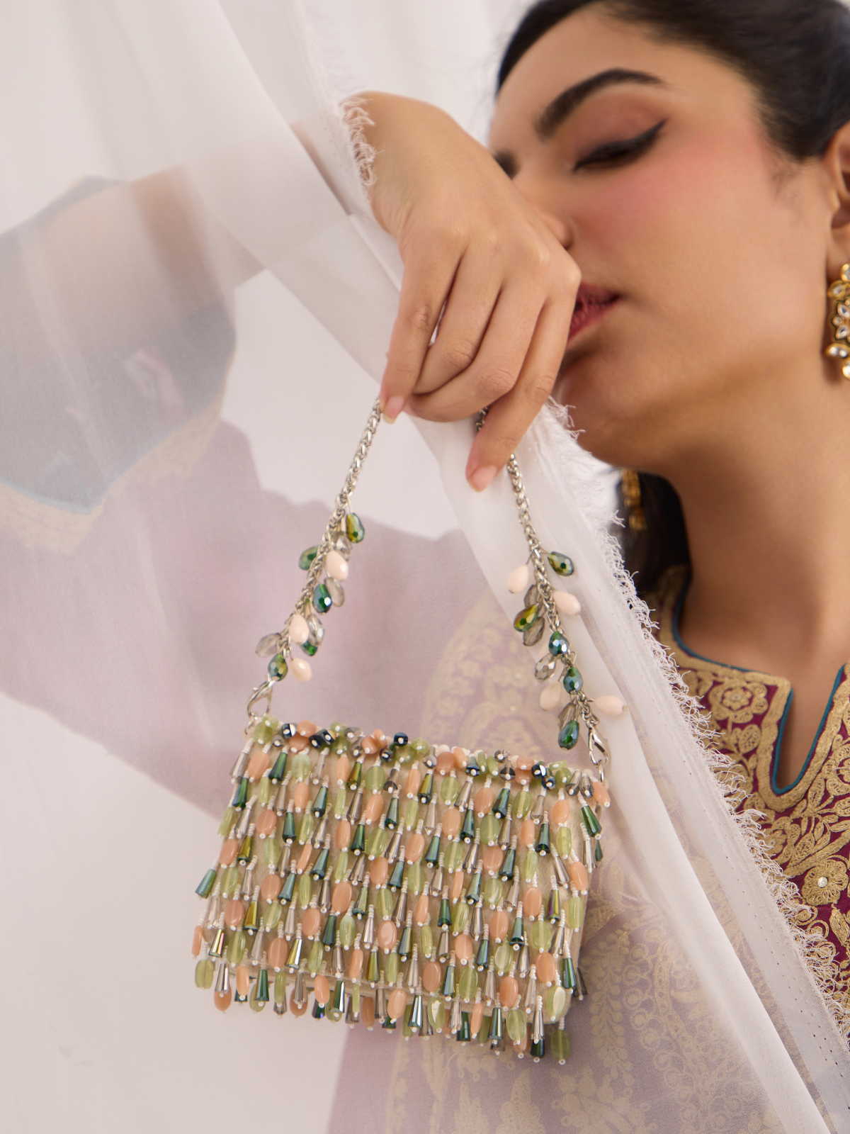 Aurel Mini Bag - Green Peach