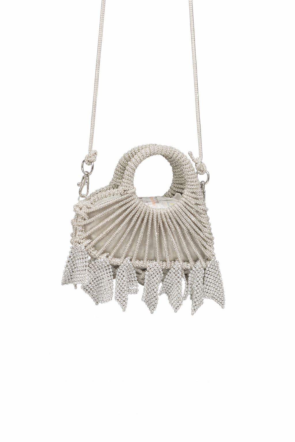 Lumi Knot Mini Bag-Silver
