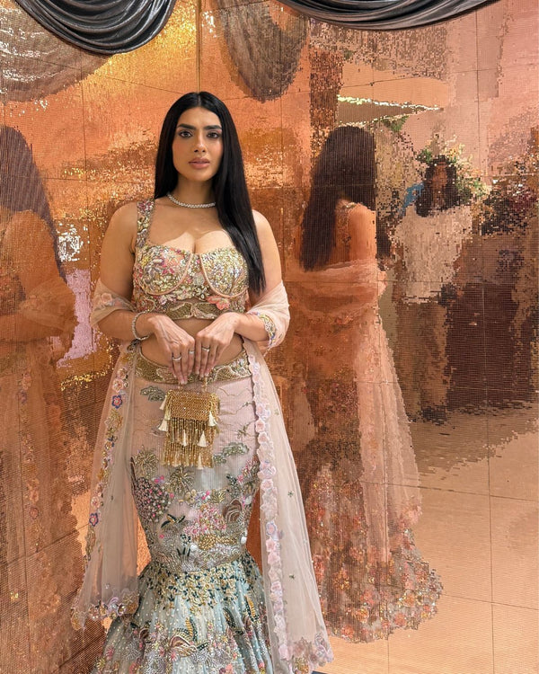 Aashna Jolly Spotted in our Golden Daphne Crystal Bag