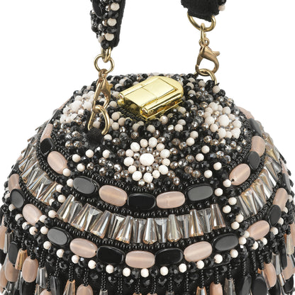 Black Peach Stone Starry Roohi Bucket Bag